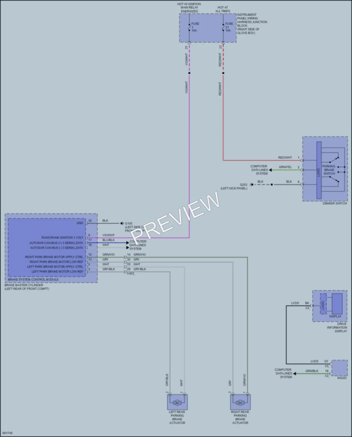 2006 Acura ZDXEV Shift Interlock wiring diagram preview
