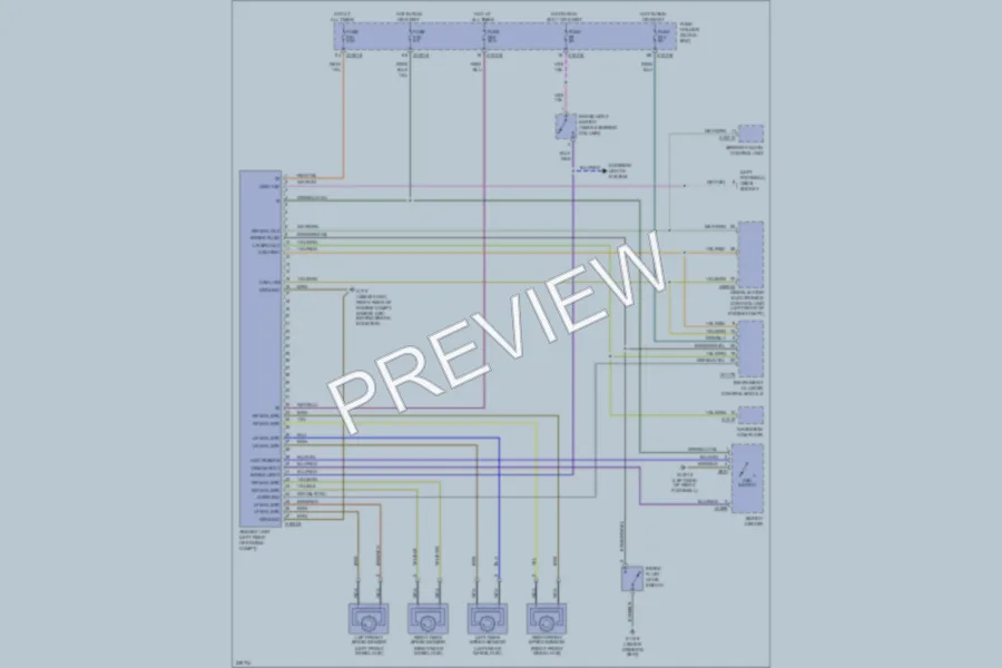 2006 BMW 325Ci Anti Lock Brakes wiring diagram preview