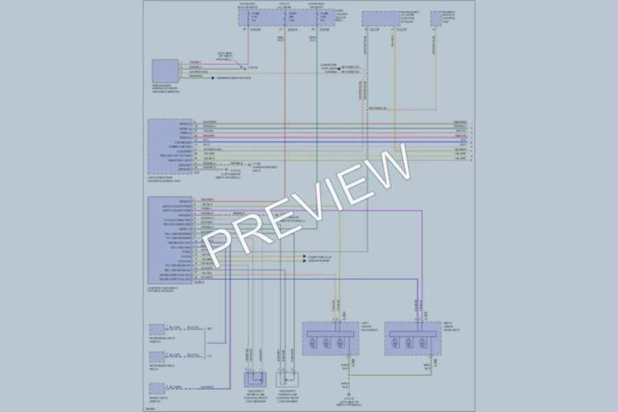 2006 BMW 325Ci Headlights wiring diagram preview