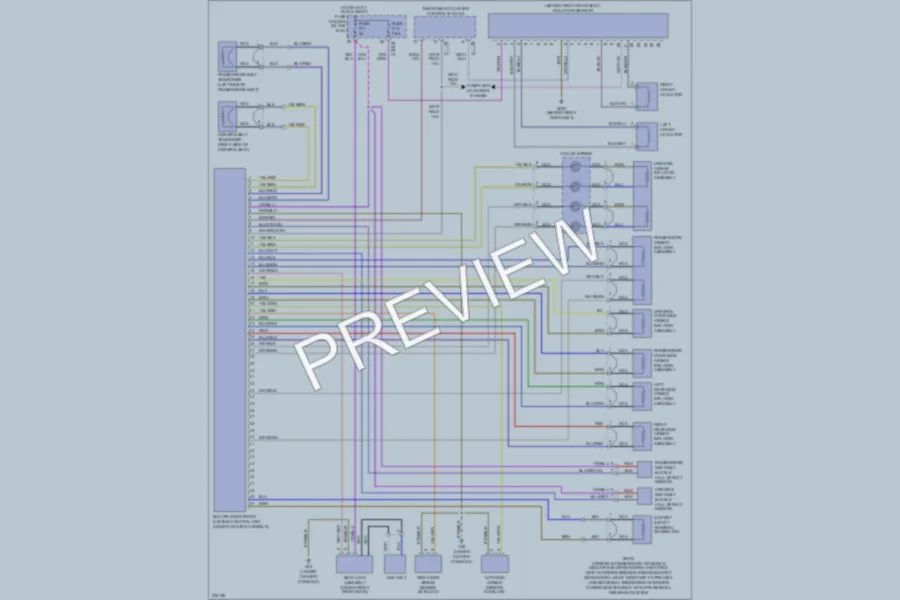 2006 BMW 325Ci Supplemental Restraints wiring diagram preview