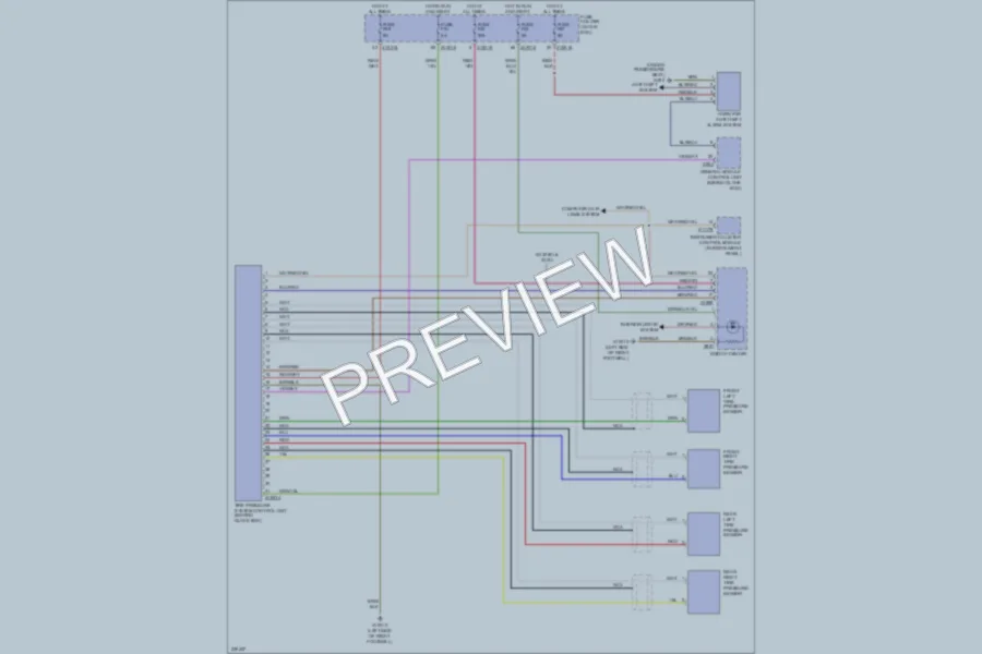 2006 BMW 325Ci Warning Systems wiring diagram preview
