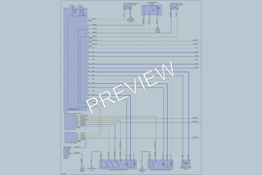 2006 BMW 325i Power Door Locks wiring diagram preview