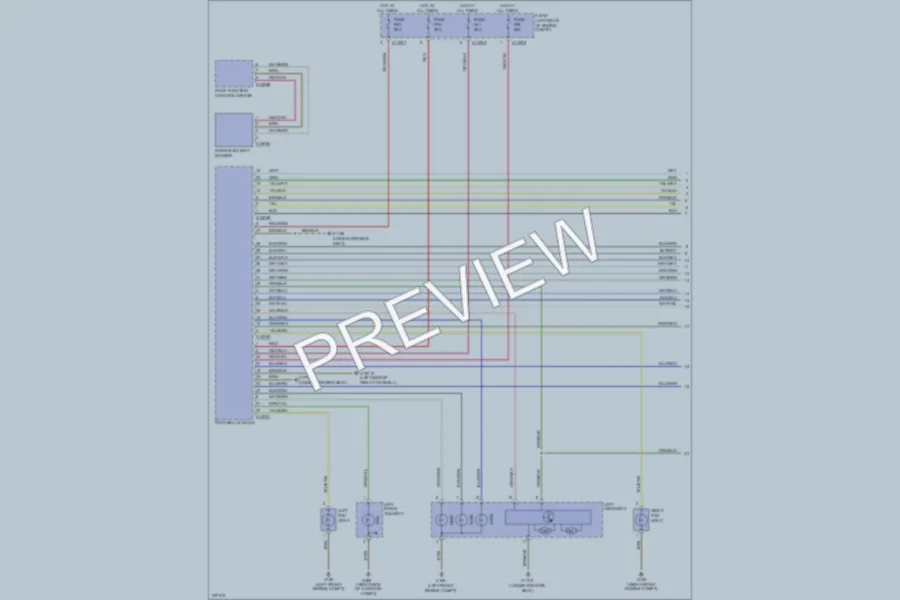 2006 BMW 325xi Headlights wiring diagram preview