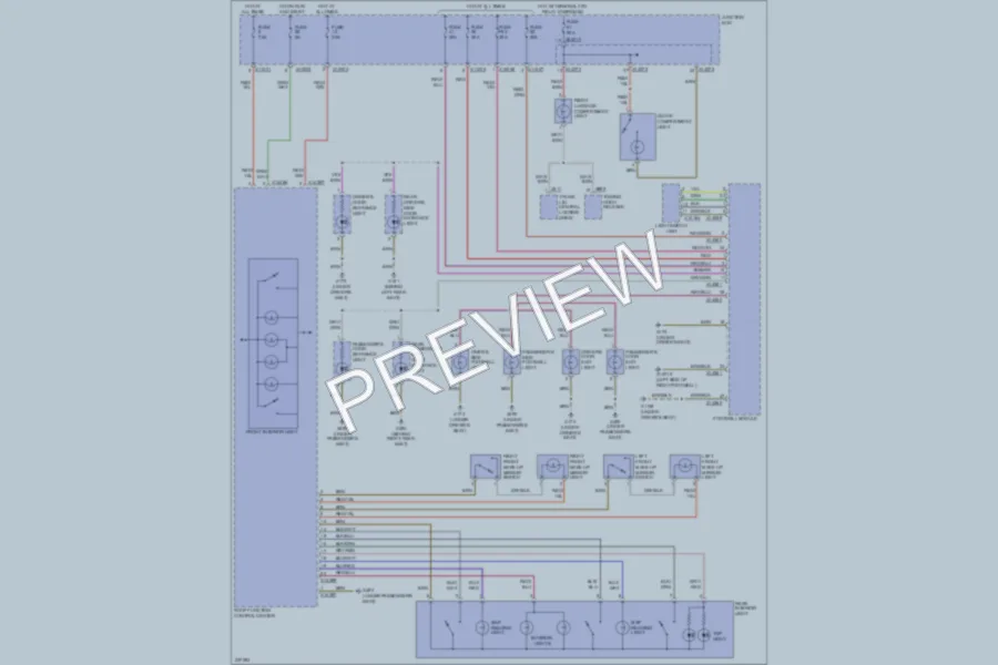 2006 BMW 330i Interior Lights wiring diagram preview