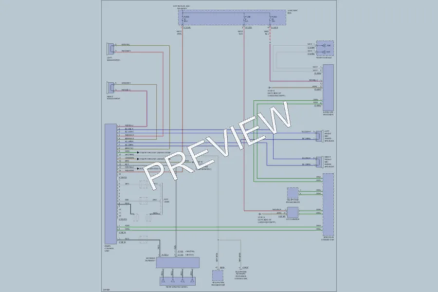 2006 BMW 330i Radio wiring diagram preview
