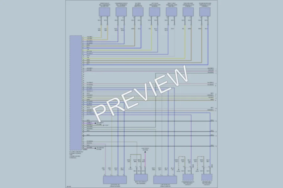 2006 BMW 330xi Supplemental Restraints wiring diagram preview