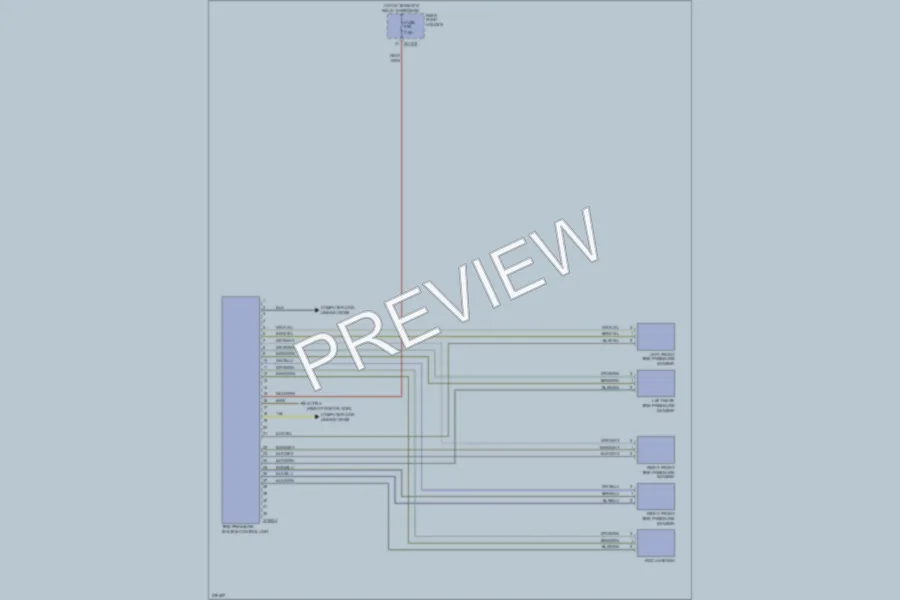 2006 BMW 525i Warning Systems wiring diagram preview