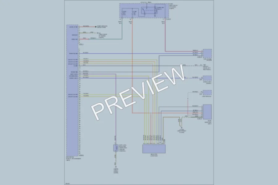 2006 BMW 530i Transmission wiring diagram preview