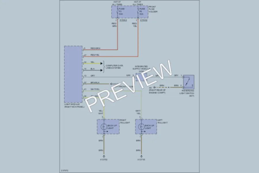 2006 BMW 530xi Exterior Lights wiring diagram preview