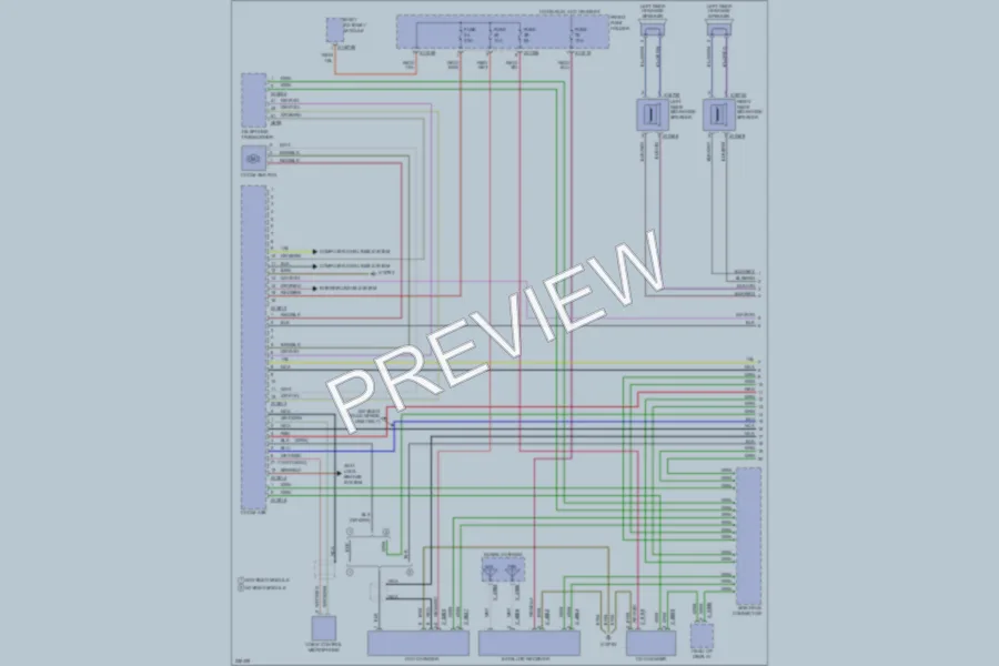 2006 BMW 530xi Radio wiring diagram preview
