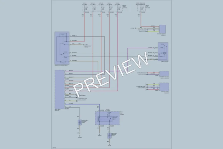 2006 BMW 530xi Wiper Washer wiring diagram preview