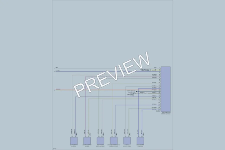 2006 BMW 550i Anti Theft wiring diagram preview