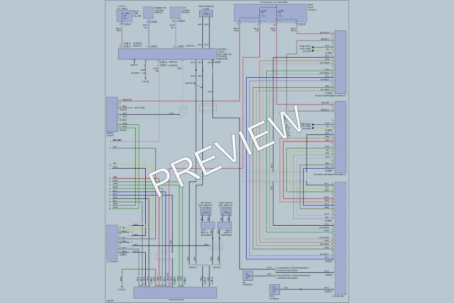 2006 BMW 550i Radio wiring diagram preview