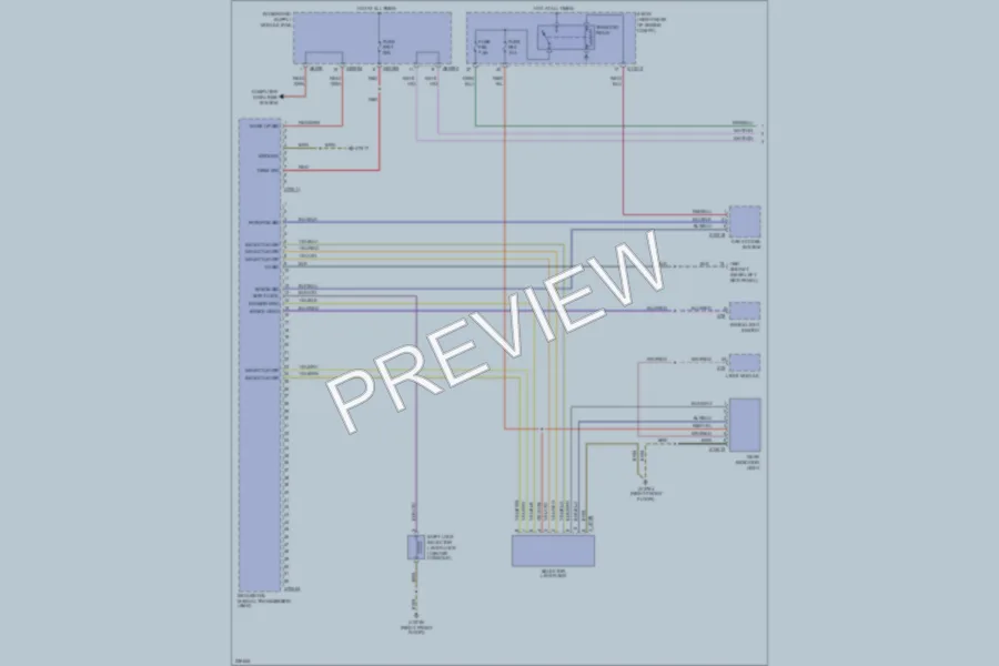 2006 BMW 550i Transmission wiring diagram preview