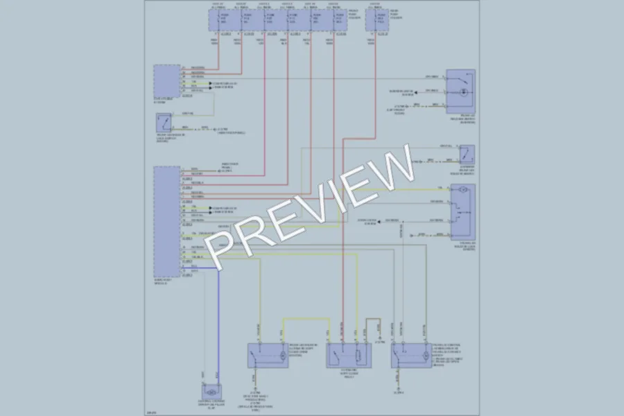 2006 BMW 550i Trunk Tailgate Fuel Door wiring diagram preview