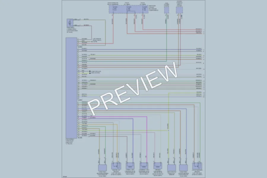 2006 BMW 650i Power Top Sunroof wiring diagram preview