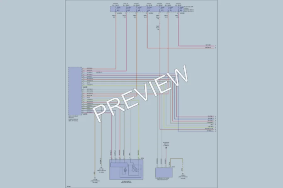 2006 BMW 650i Power Windows wiring diagram preview