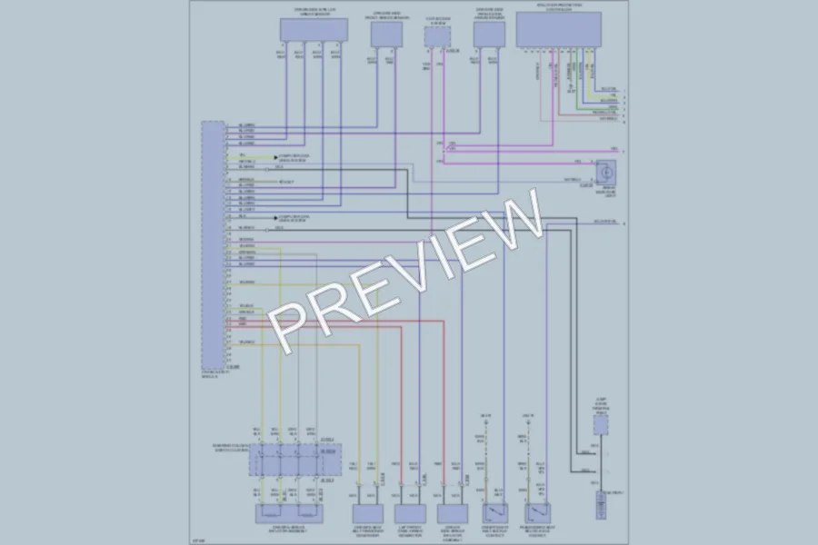 2006 BMW 650i Supplemental Restraints wiring diagram preview