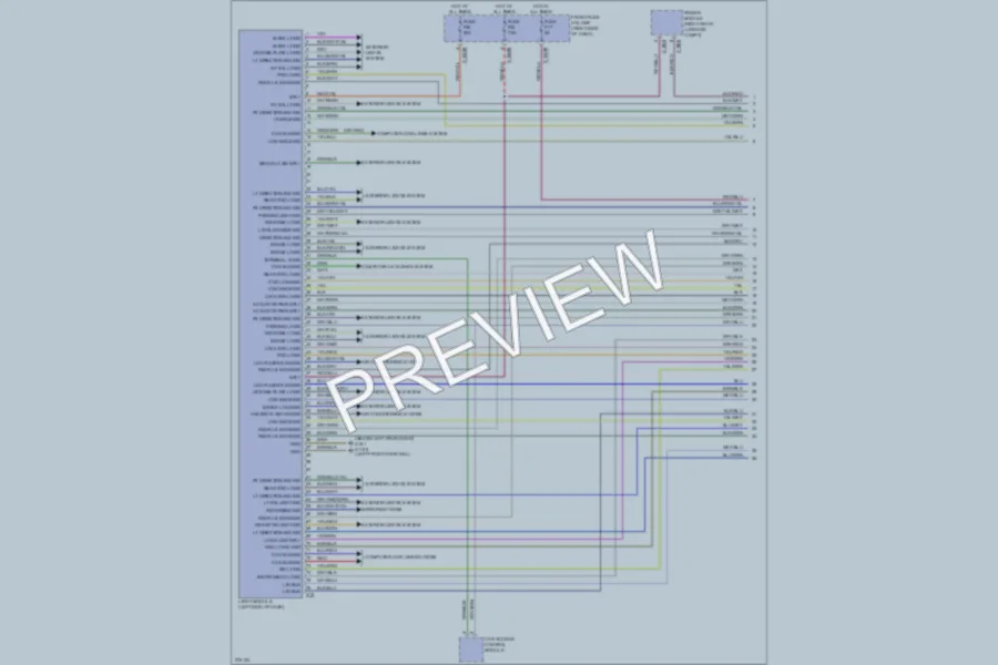 2006 BMW 750Li Headlights wiring diagram preview