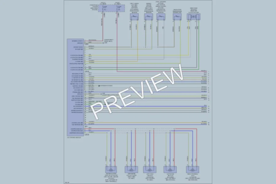 2006 BMW 750i Air Conditioning wiring diagram preview