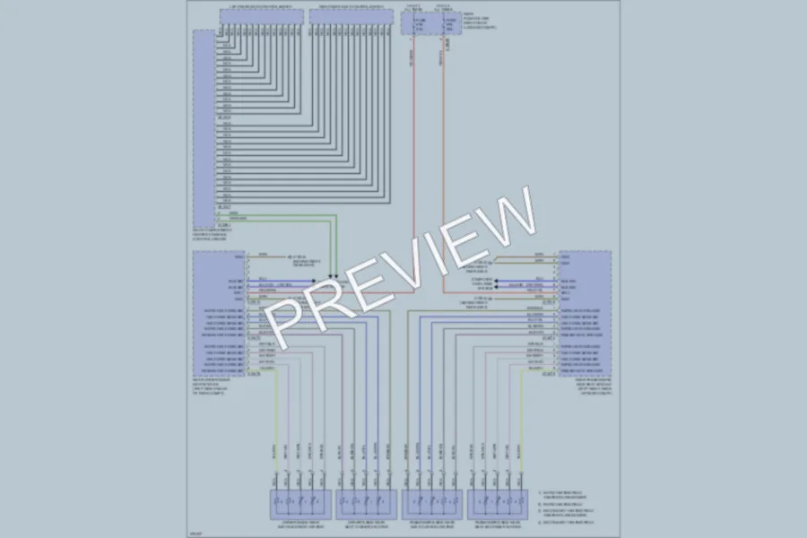 2006 BMW 750i Power Seats wiring diagram preview