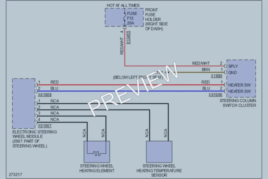 2006 BMW 760Li Power Seats wiring diagram preview