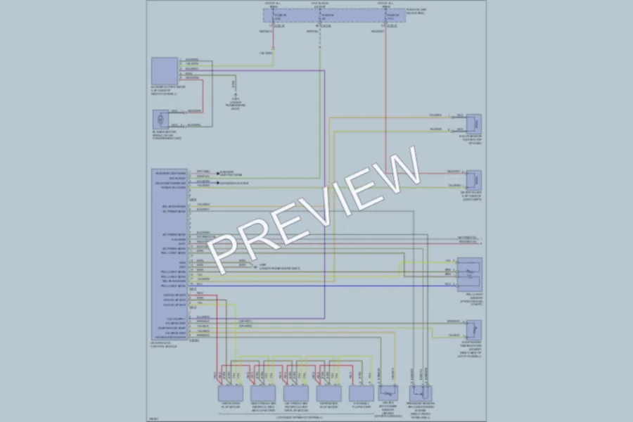 2006 BMW M3 Air Conditioning wiring diagram preview