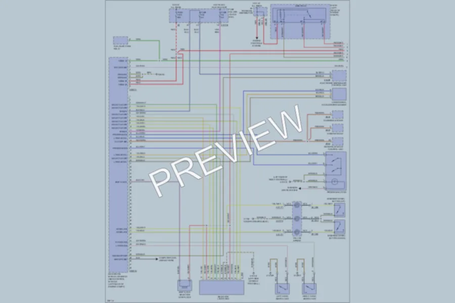 2006 BMW M3 Transmission wiring diagram preview