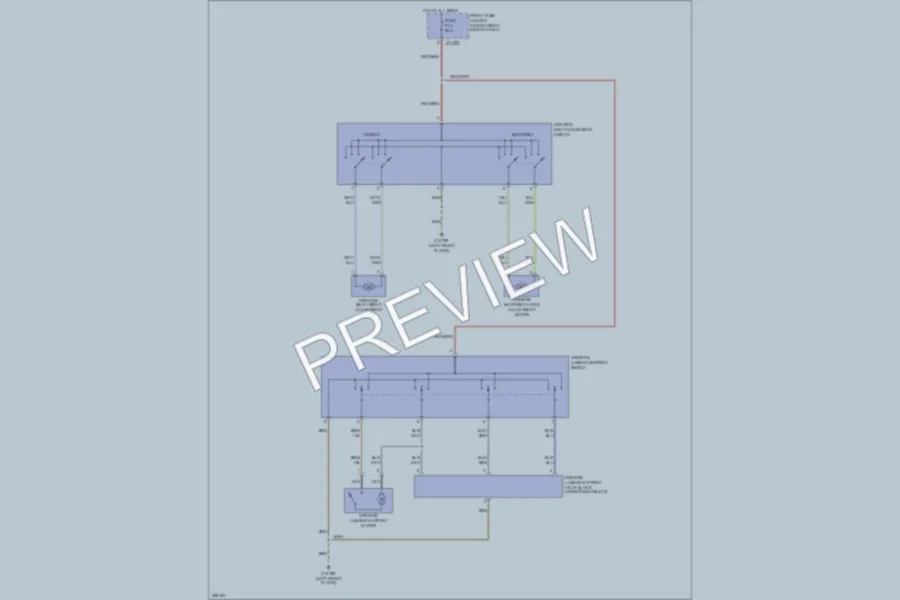 2006 BMW M5 Power Seats wiring diagram preview