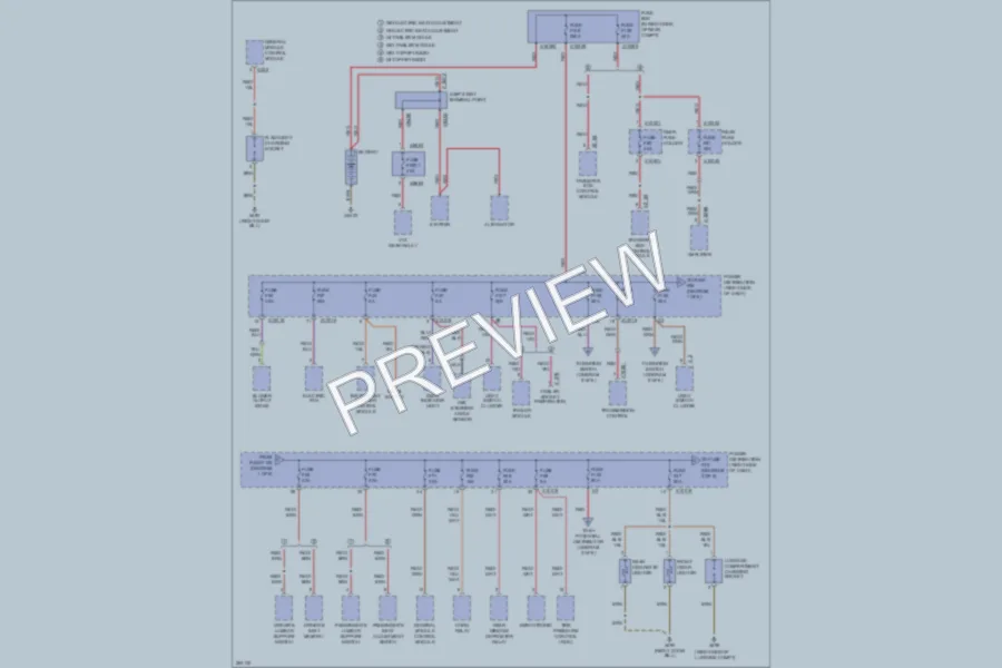 2006 BMW X3 Power Distribution wiring diagram preview
