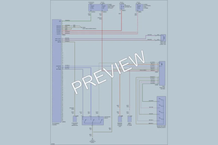 2006 BMW X3 Transmission wiring diagram preview