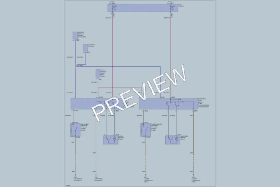 2006 BMW X5 Power Windows wiring diagram preview
