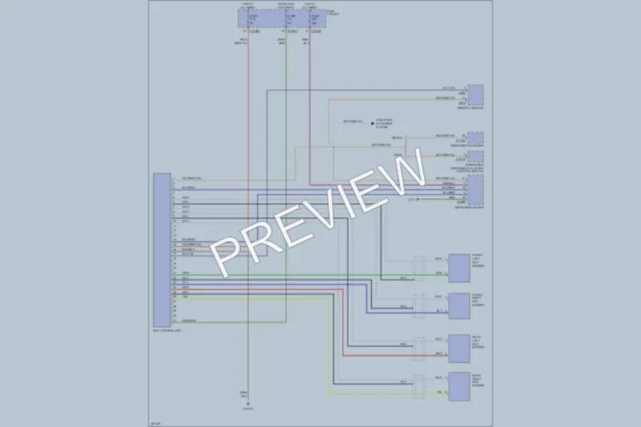 2006 BMW X5 Warning Systems wiring diagram preview