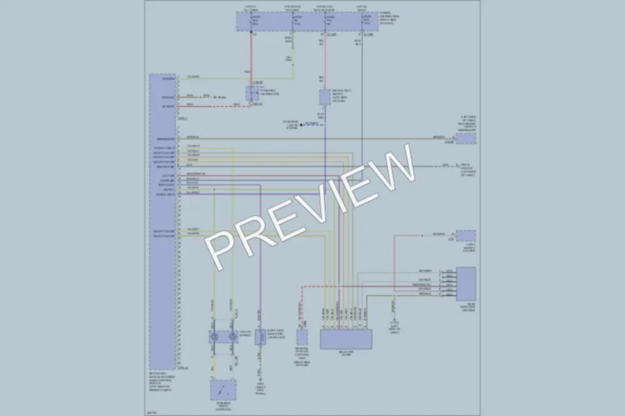 2006 BMW Z4 Transmission wiring diagram preview