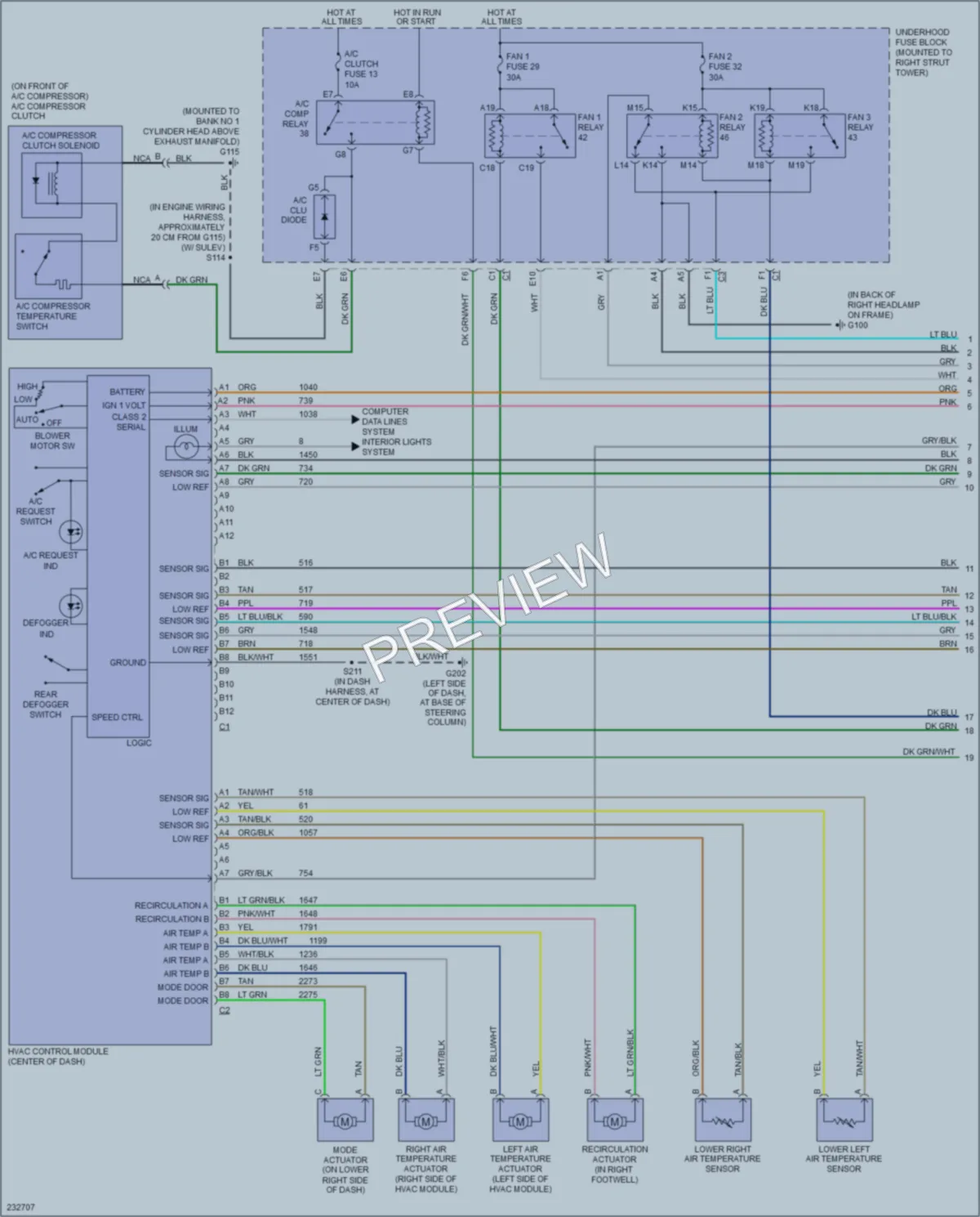 2006 Buick LaCrosse Air Conditioning wiring diagram preview