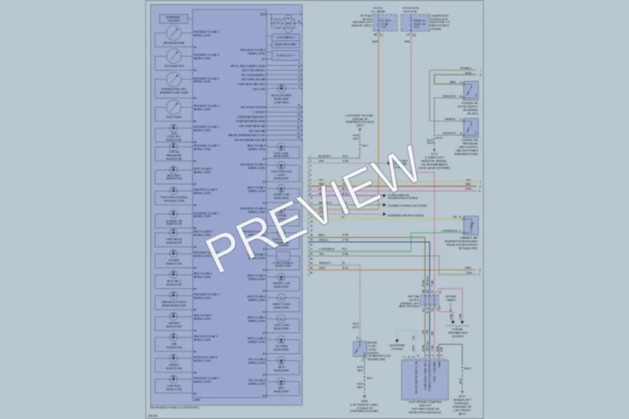 2006 Buick LaCrosse Instrument Cluster wiring diagram preview
