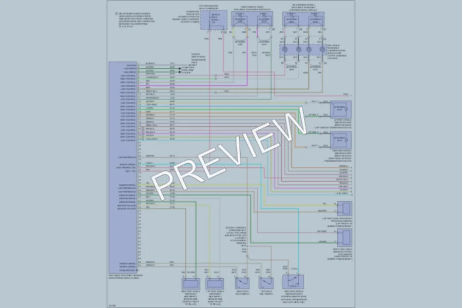 2006 Buick Lucerne Supplemental Restraints wiring diagram preview