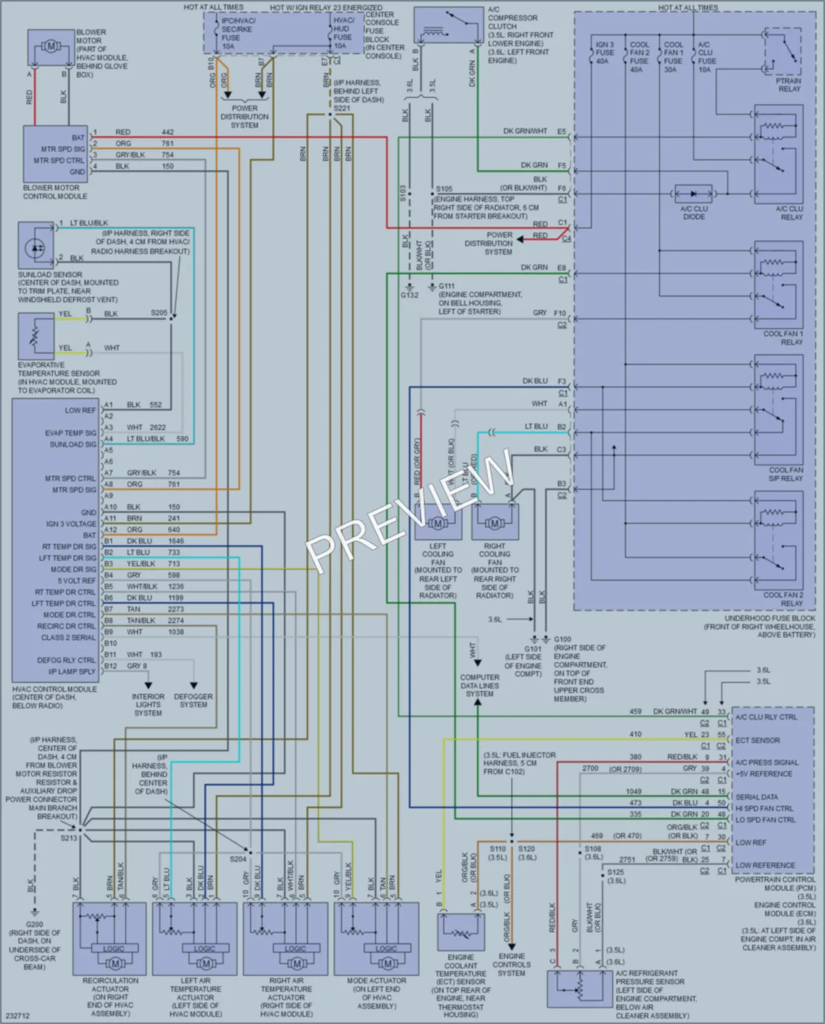 2006 Buick Rendezvous Air Conditioning wiring diagram preview