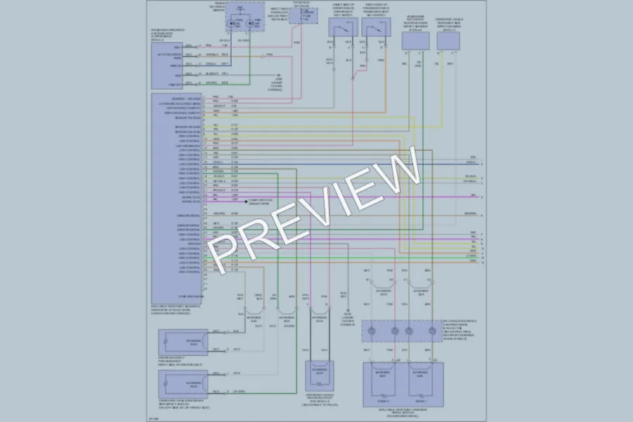 2006 Cadillac CTS Supplemental Restraints wiring diagram preview