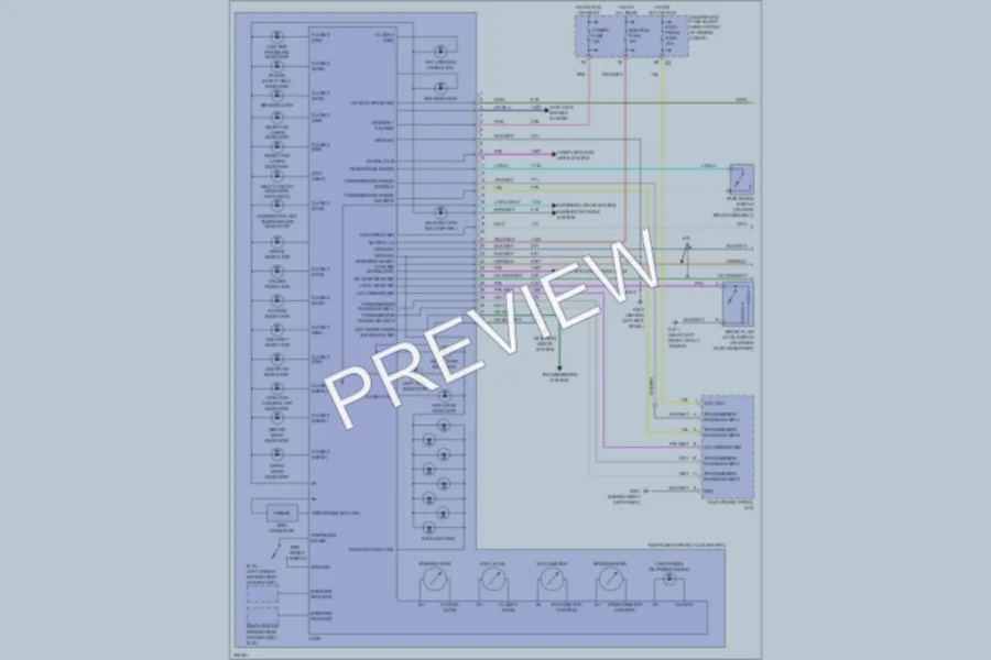 2006 Cadillac CTSV Instrument Cluster wiring diagram preview