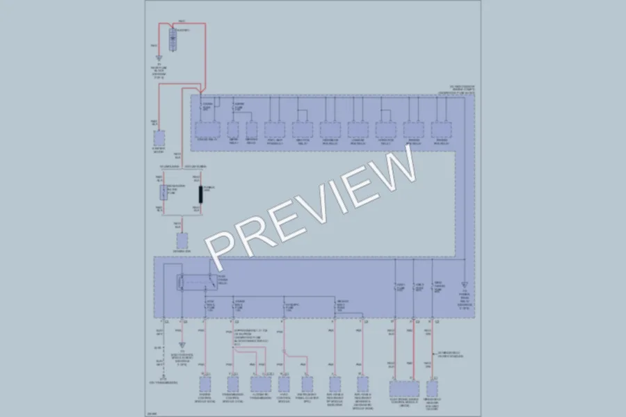 2006 Cadillac DTS Power Distribution wiring diagram preview