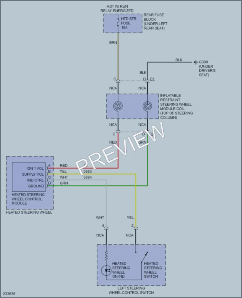 2006 Cadillac DTS Power Seats wiring diagram preview
