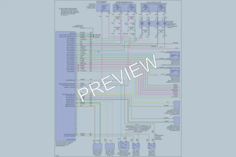 2006 Cadillac DTS Supplemental Restraints wiring diagram preview