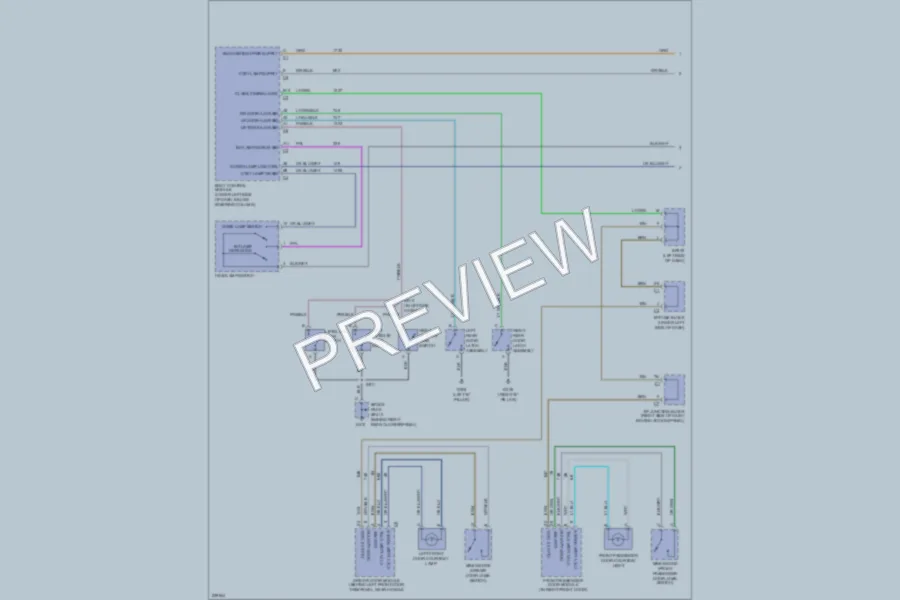 2006 Cadillac EscaladeEXT Interior Lights wiring diagram preview