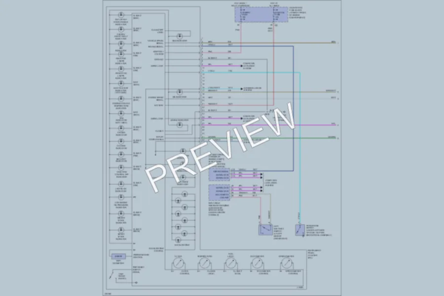2006 Cadillac SRX Instrument Cluster wiring diagram preview