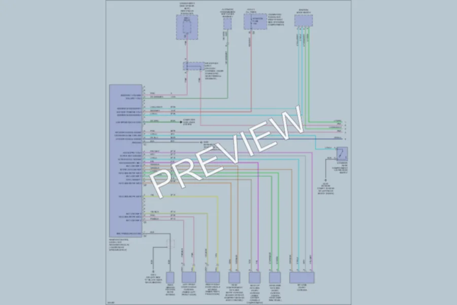 2006 Cadillac STS Power Door Locks wiring diagram preview