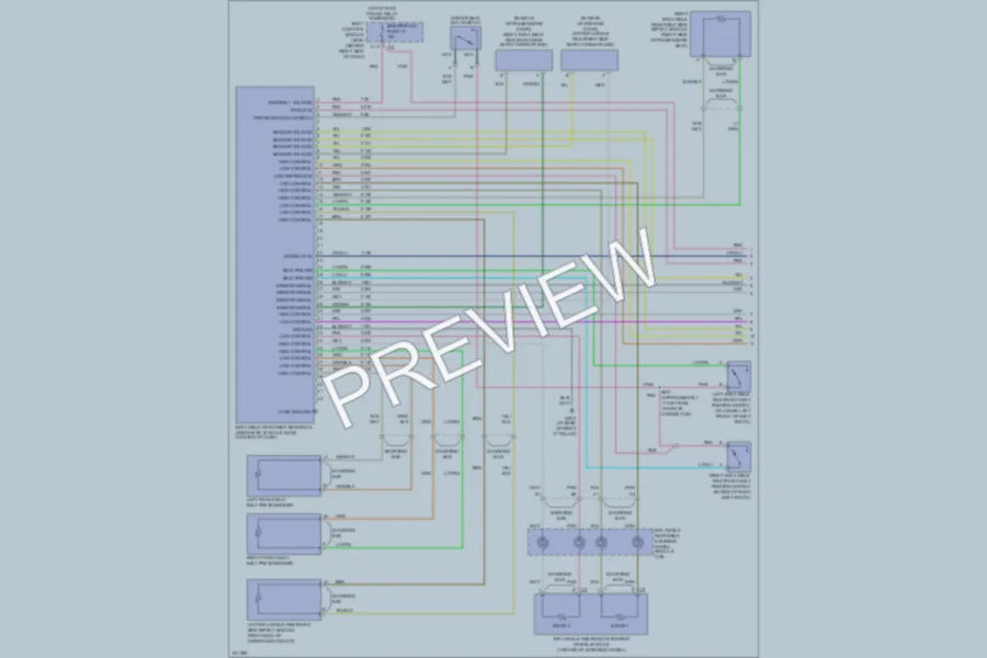 2006 Cadillac XLR Supplemental Restraints wiring diagram preview