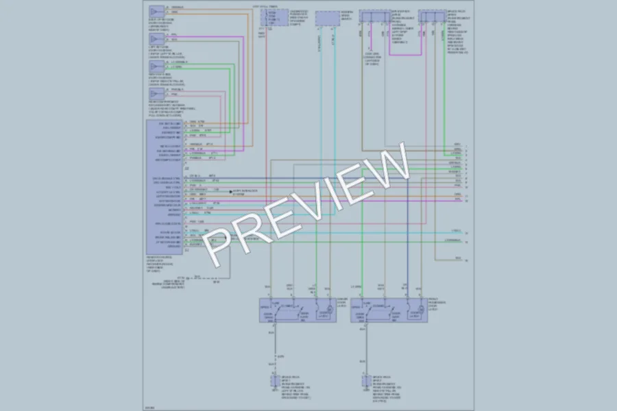 2006 Cadillac XLRV Anti Theft wiring diagram preview