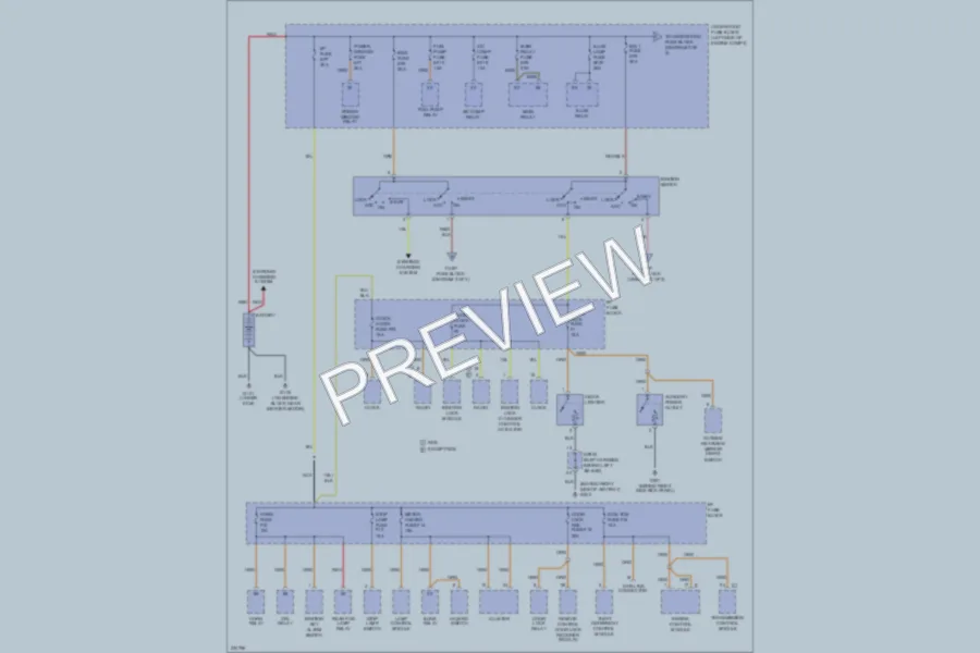 2006 Chevrolet Aveo Power Distribution wiring diagram preview