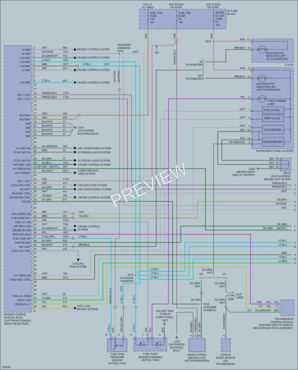 2006 Chevrolet Aveo5 Engine Performance wiring diagram preview